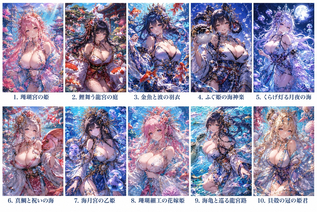 幻海乙姫絵巻 — 龍宮に咲く二十人の海姫コレクシン
