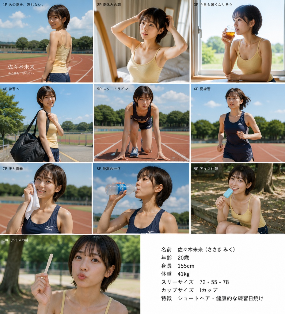 『佐々木未来 ― あの夏を、忘れない。』サブタイトル：Track, Sea & Summer Memories