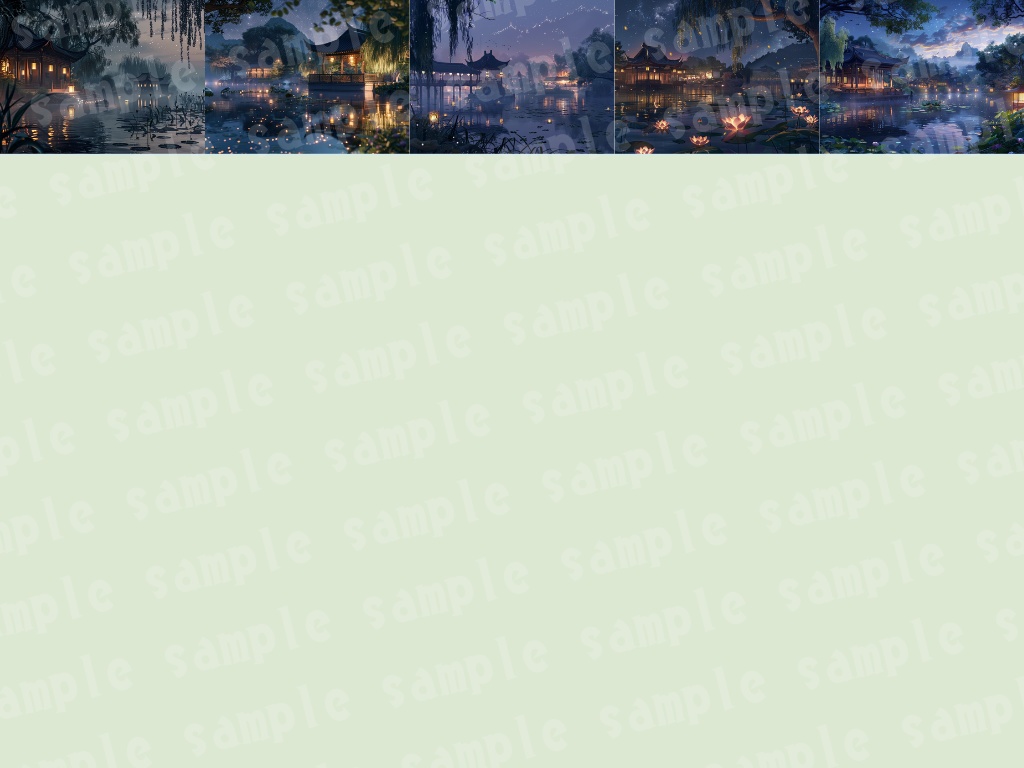 🀄【中華幻想背景素材パック|霊獣×古代宮殿×ファンタジー】80枚セット
