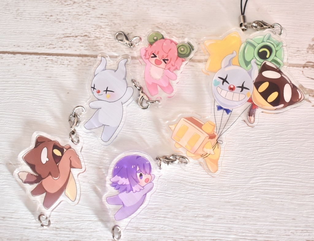 非公式 風船 べび 連結アクリルキーホルダー Riyon S Shop Booth