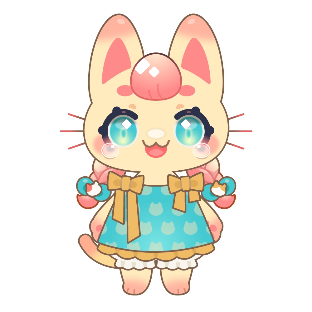 VtuberStudio対応汎用モデル 作った猫ちゃん