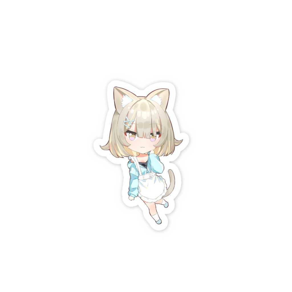猫派こび スマホステッカー(チビこびver.)