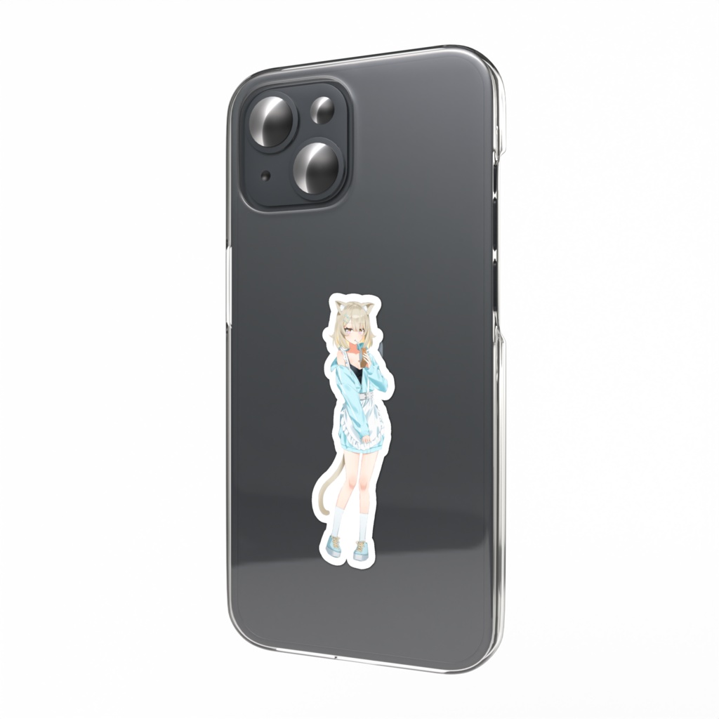 猫派こびスマホステッカー