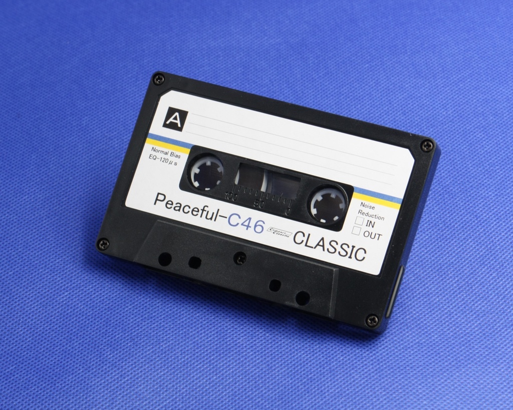 Peaceful<ピースフル・黒ハーフ版>平和祈願のカセットテープ