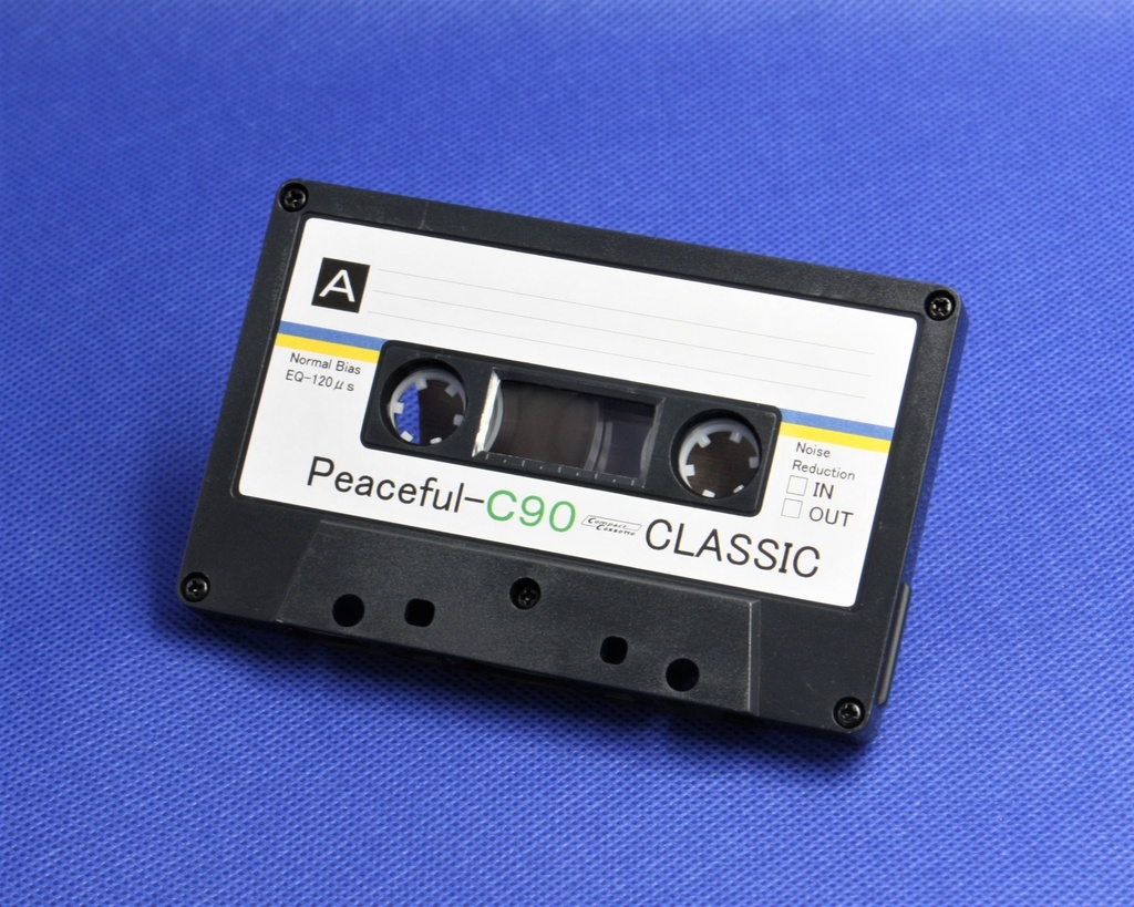 Peaceful<ピースフル・黒ハーフ版>平和祈願のカセットテープ