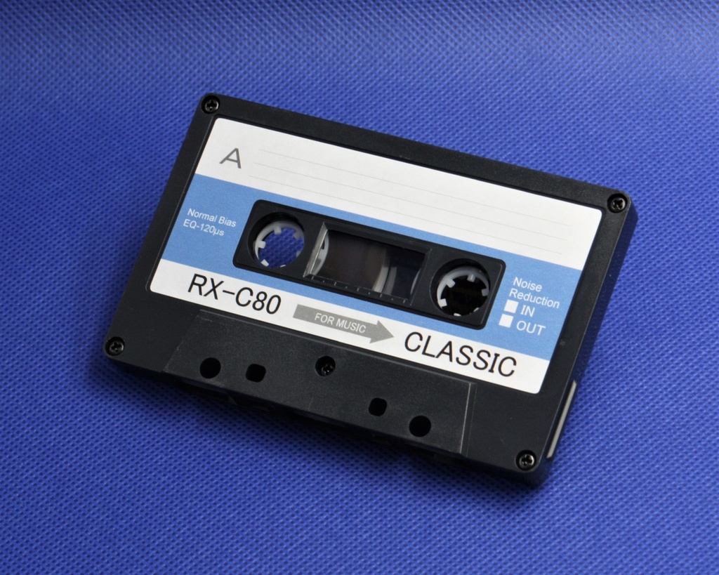 RX<スカイブルー>オリジナルデザイン・カセットテープ