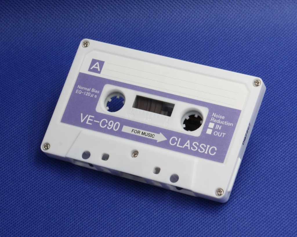 VE-C90<ラベンダー>オリジナルデザイン・カセットテープ