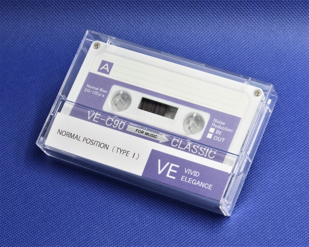 VE-C90<ラベンダー>オリジナルデザイン・カセットテープ