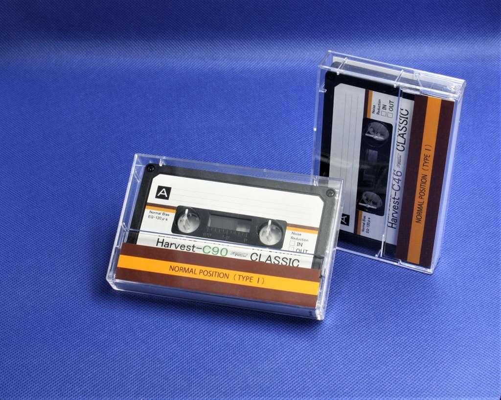 C90・Harvest<ハーヴェスト>レトロ調デザインのカセットテープ