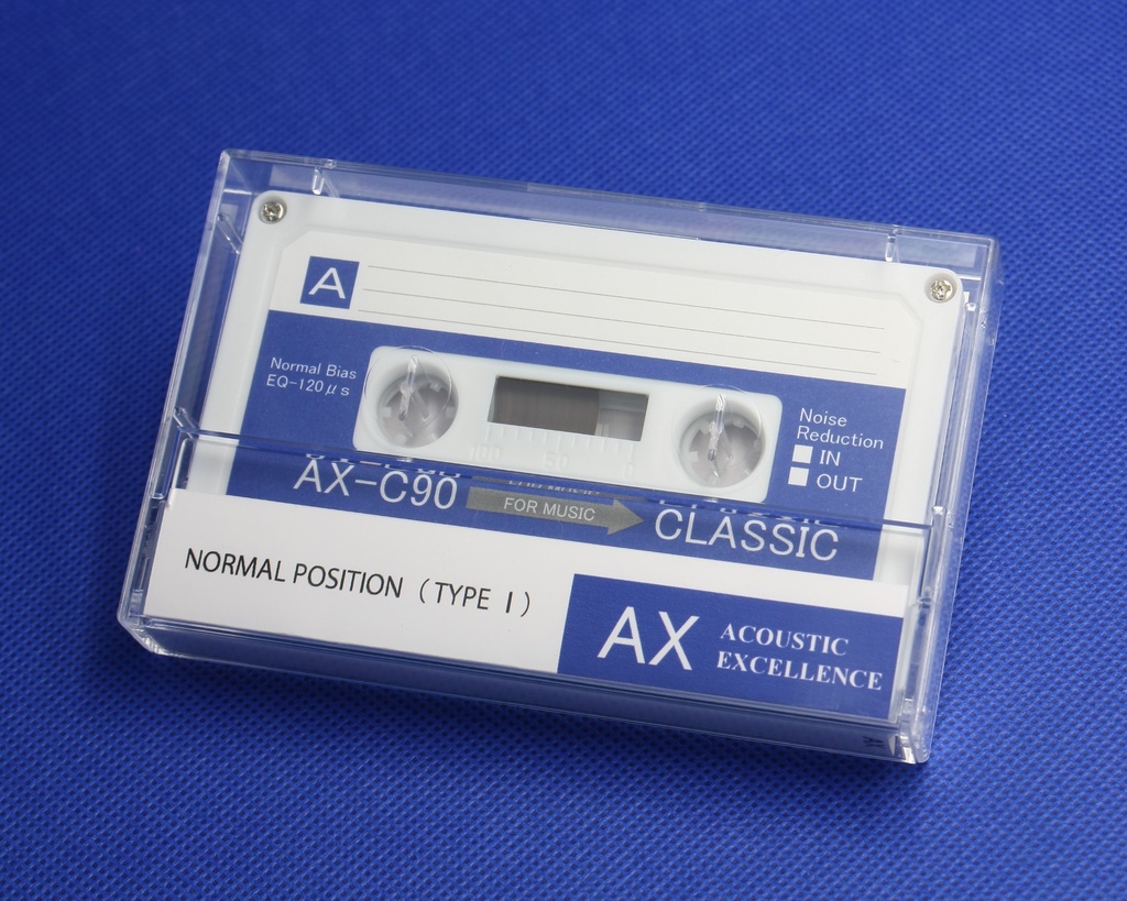 AX＜ブルー＞オリジナルデザイン・カセットテープ