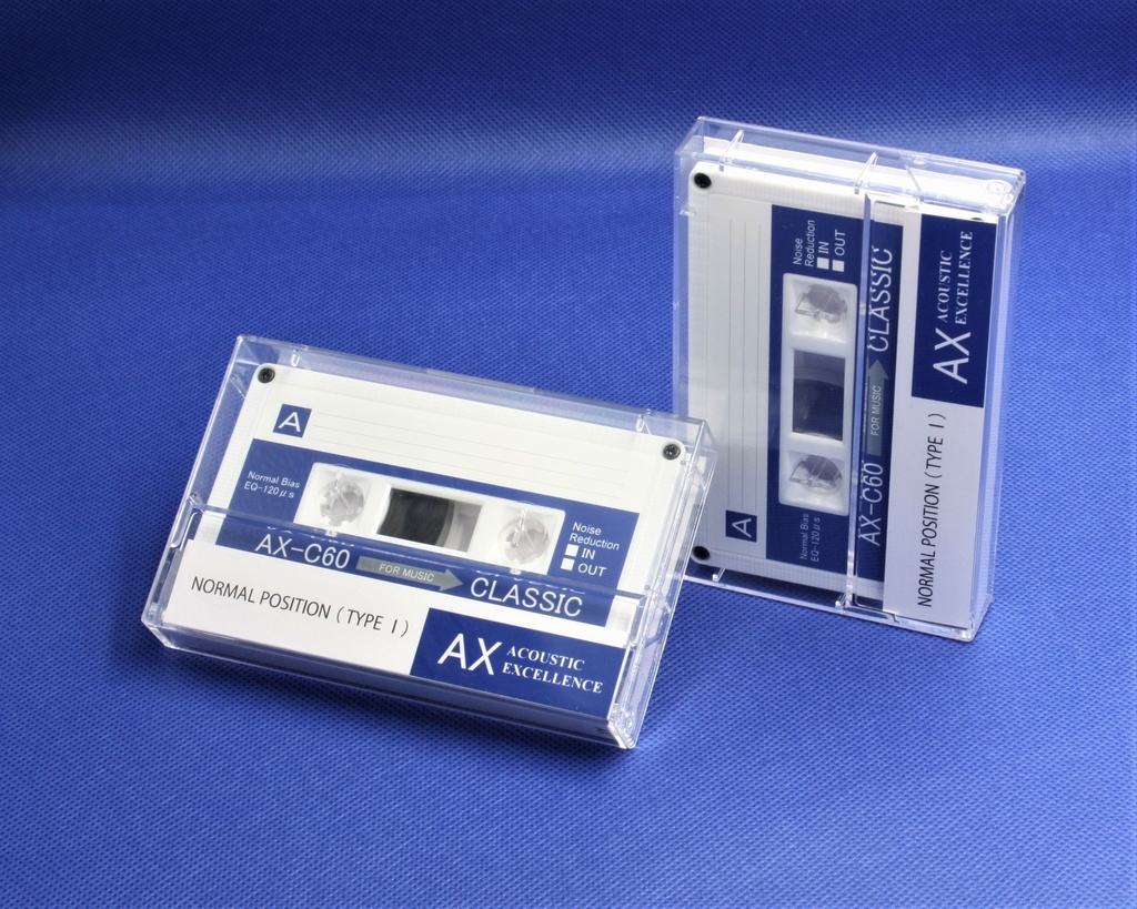 <AX:ブルー.R2>オリジナルデザイン・カセットテープ