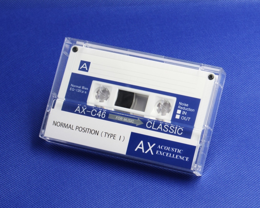 C60&C46・4本組・R2・白ハーフカセットテープ・アソート