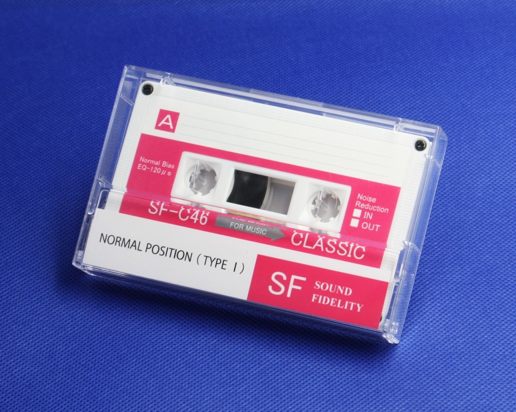 C60&C46・4本組・R2・白ハーフカセットテープ・アソート