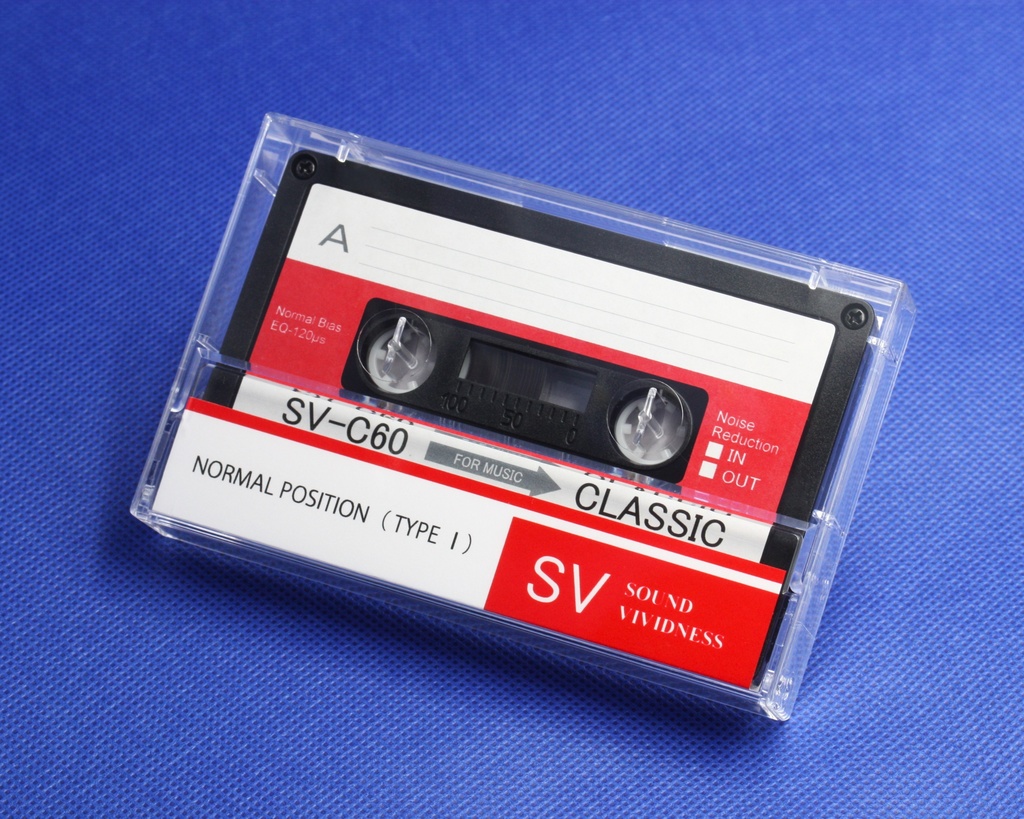 C60＜SV：スカーレット.R2＞オリジナルデザイン・カセットテープ