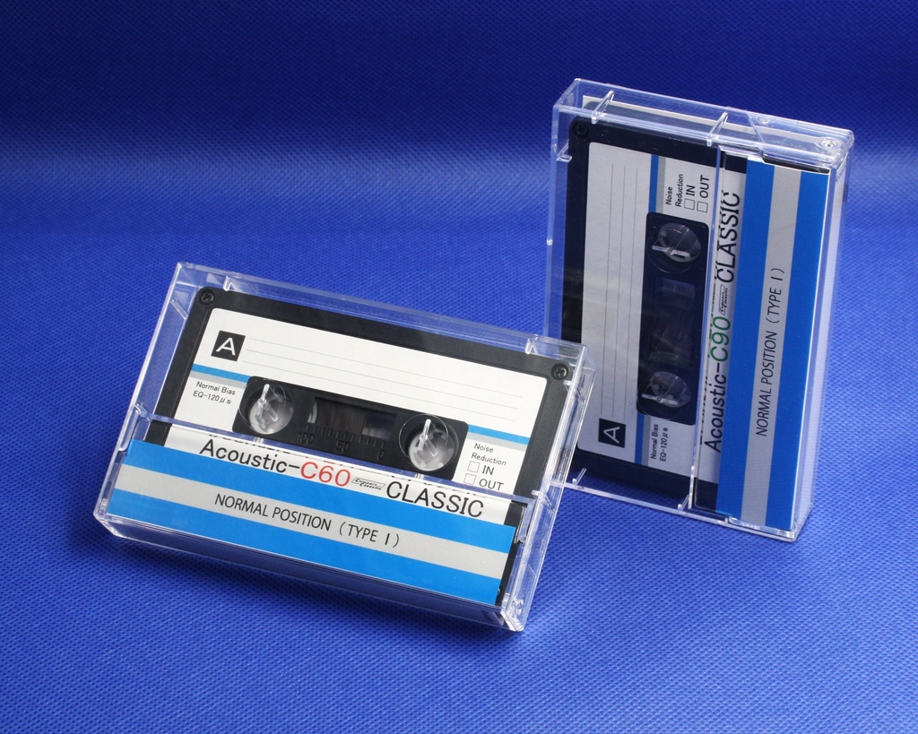 C60<Acoustic:アコースティックⅢ>レトロ調デザインのカセットテープ
