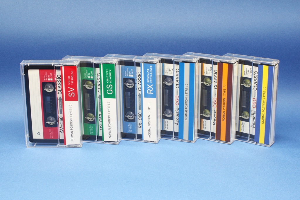 C60<Harvest:ハーヴェストⅢ>レトロ調デザインのカセットテープ