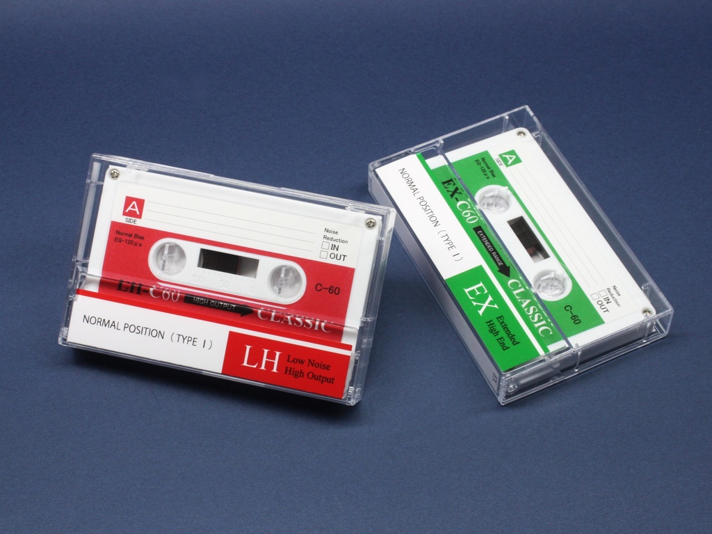 C60・レトロ調白ハーフカセット.R4：LH／EX