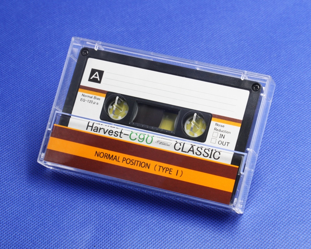 C90・4本組・ストライプデザインカセット・アソート