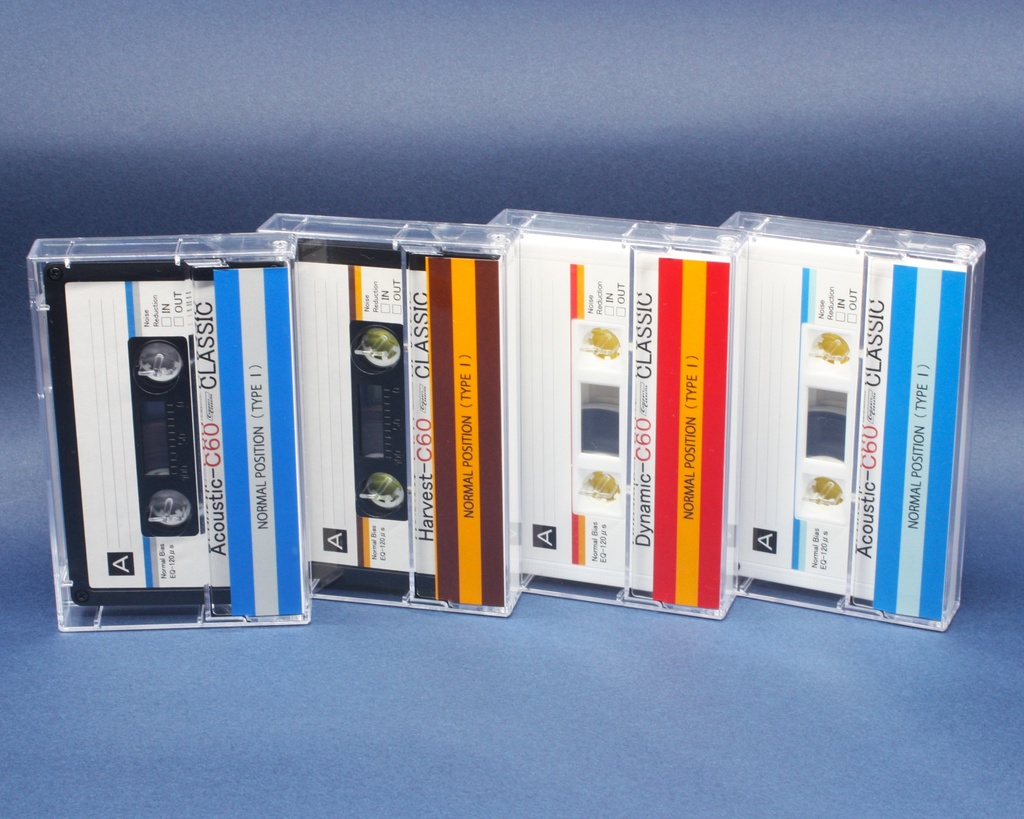 C60・4本組・第2版・ストライプデザインカセット・アソート