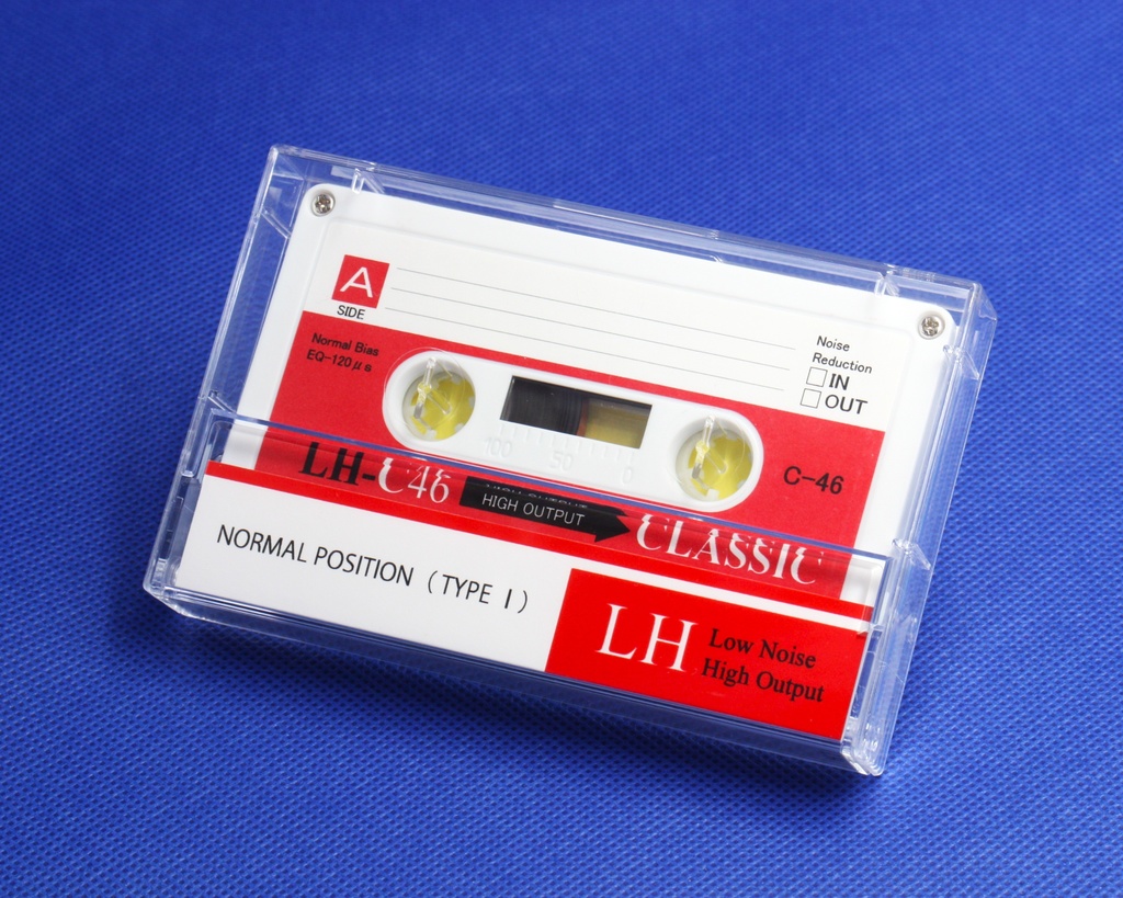 C46・レトロ調白ハーフカセット.R4:LH/EX