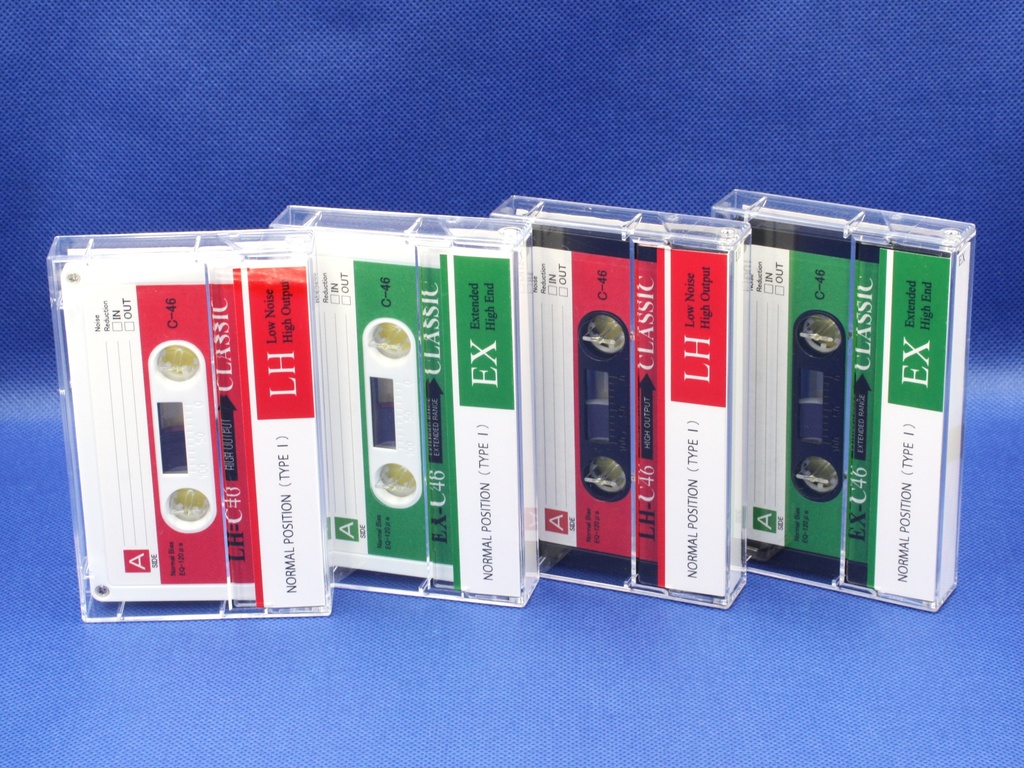 C46・レトロ調白ハーフカセット.R4:LH/EX
