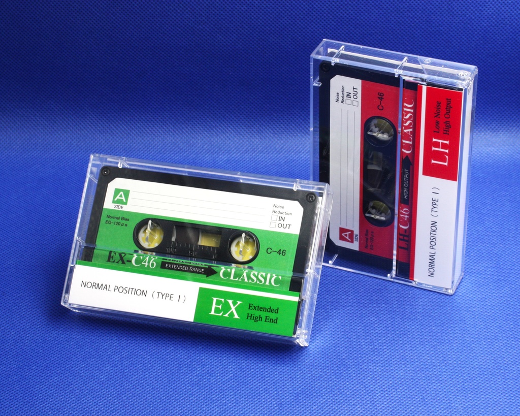 C46・レトロ調黒ハーフカセット.R3:EX/LH