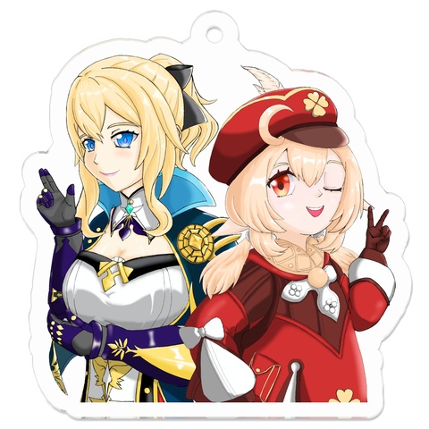 【C105 & C104】原神同人グッズ　アクリルキーホルダー全3種