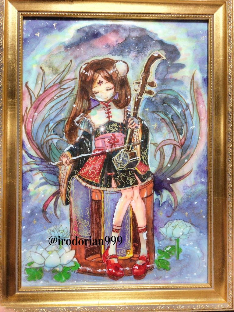 【額装作品】蓬莱の歌
