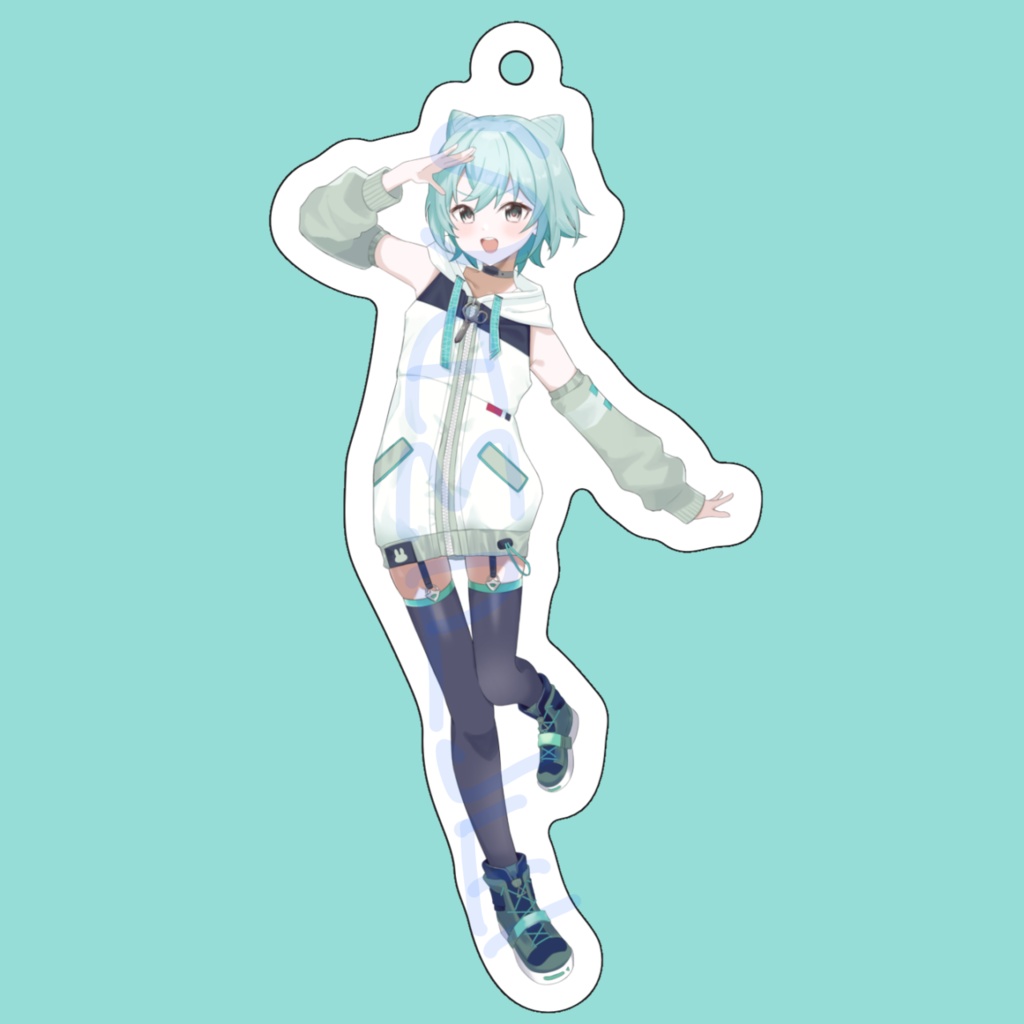 【デビュー1周年記念グッズ】オーロラアクリルキーホルダー