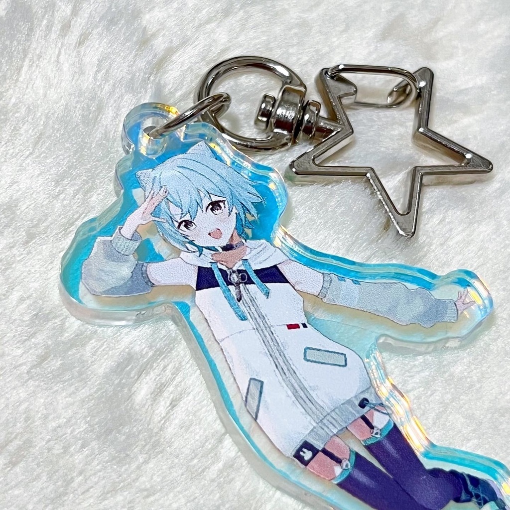 【デビュー1周年記念グッズ】オーロラアクリルキーホルダー