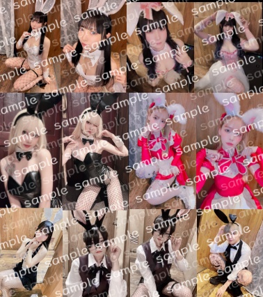 デコチェキ(バニーガール&バニーボーイ)