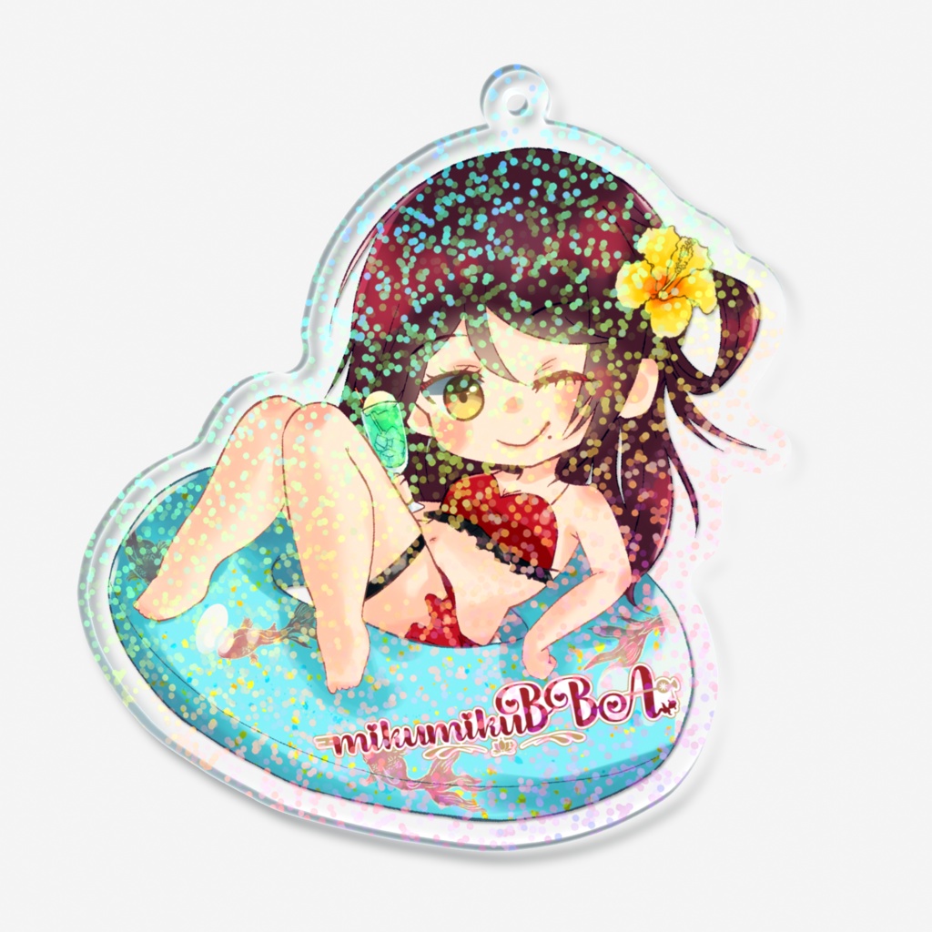 2025 水着イラストキーホルダー