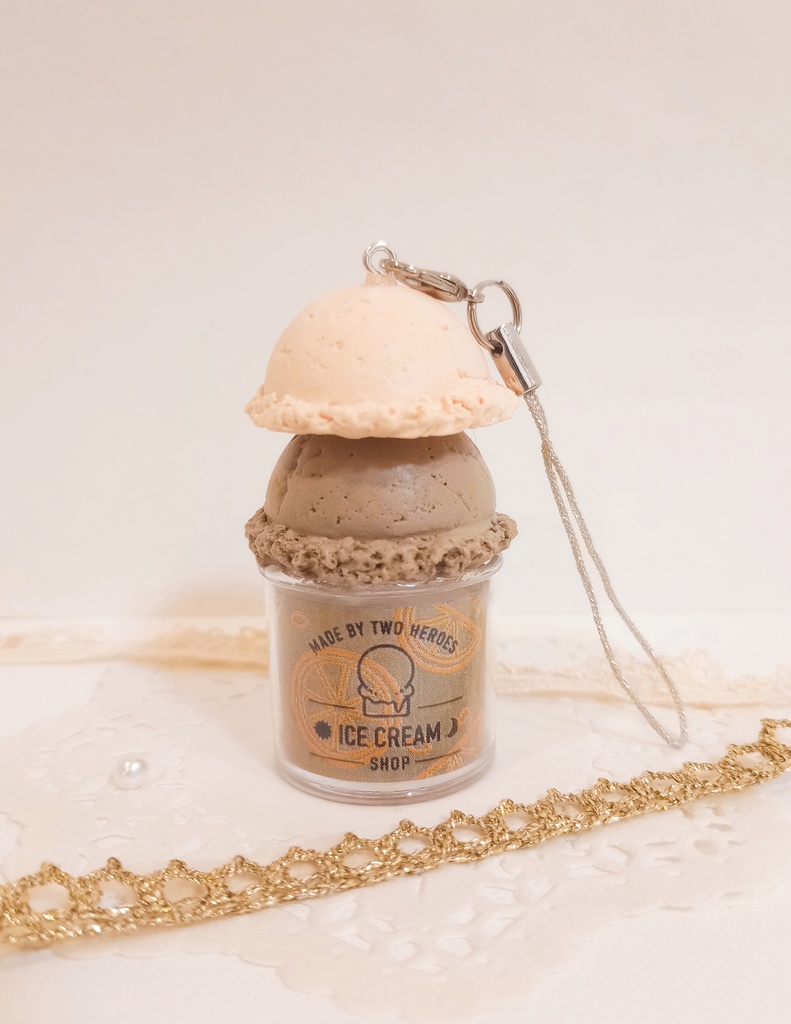 アイスストラップ~英雄二人(コーヒー&オレンジ)~