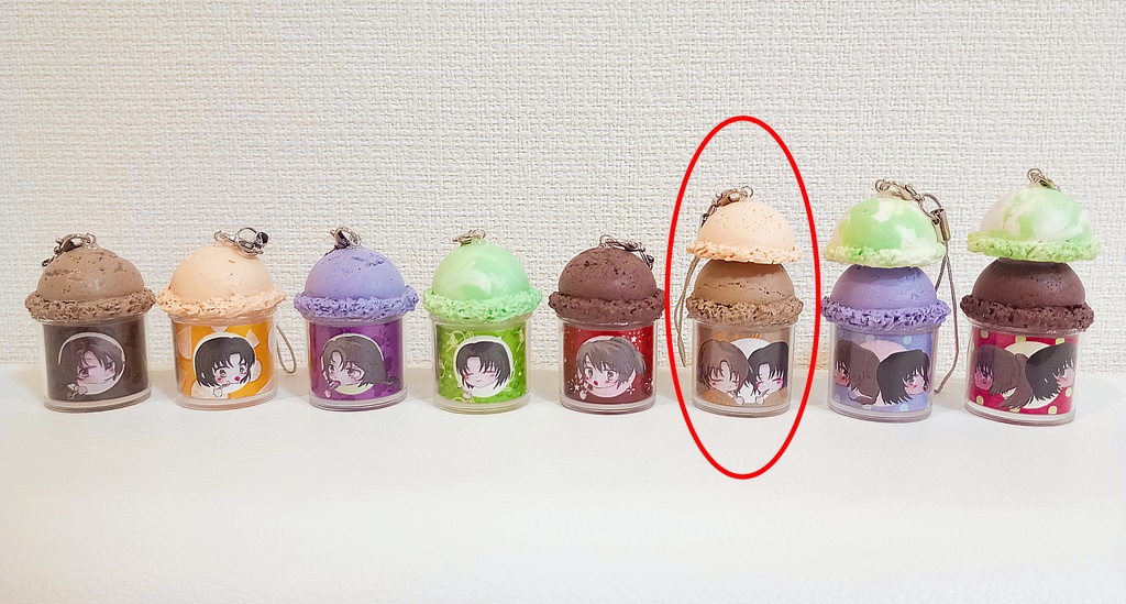 アイスストラップ~英雄二人(コーヒー&オレンジ)~