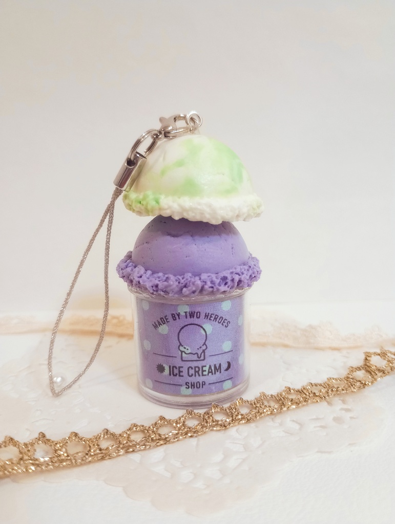 アイスストラップ~英雄二人(ぶどう&メロンフロート)~