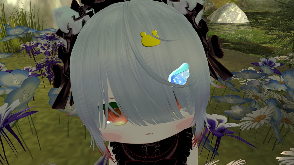 ハムバッジ　ヘアアクセサリー VRChat