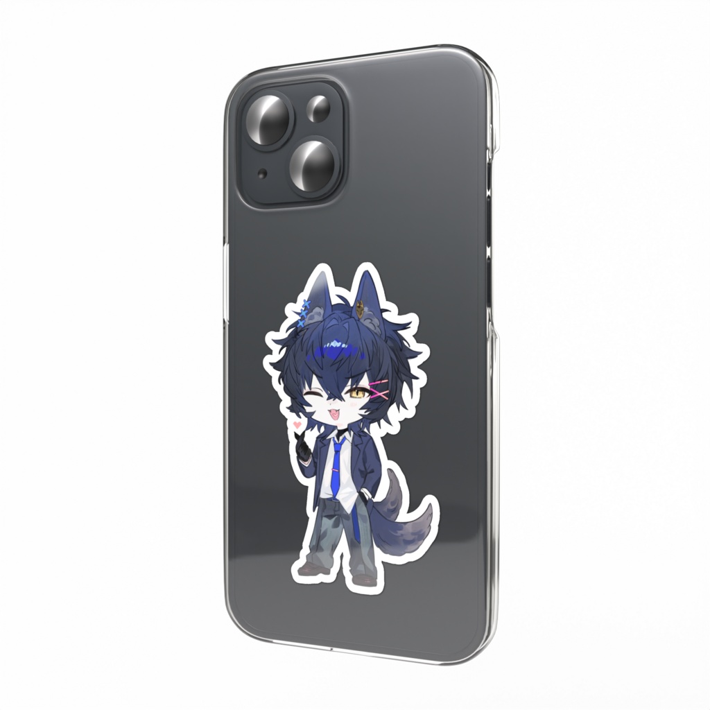 【スマホステッカー】九咲きつね 制服衣装Ver.