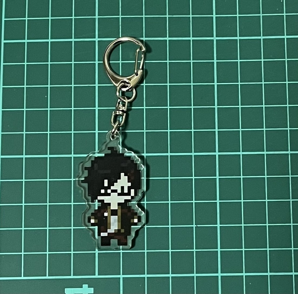 ドット絵アクリルキーホルダー(へし切長谷部)