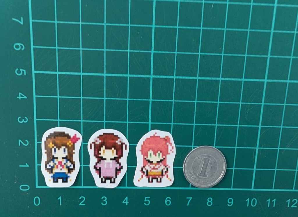 ドット絵シール(ホロライブ 0期生)