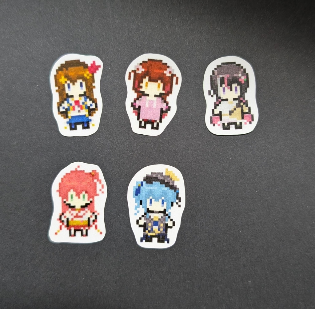 ドット絵シール(ホロライブ 0期生)