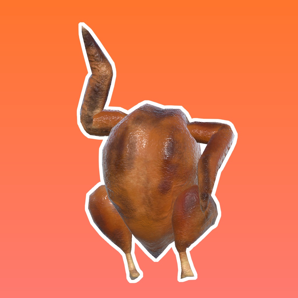 【VRChat想定】七面鳥の丸焼き ~Roast Turkey~【Humanoid】