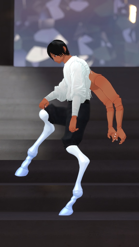 【VRChat向け】ドール脚 馬・蛸