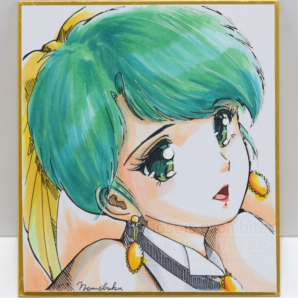 小色紙イラスト('80年代美少女二次創作)5種類