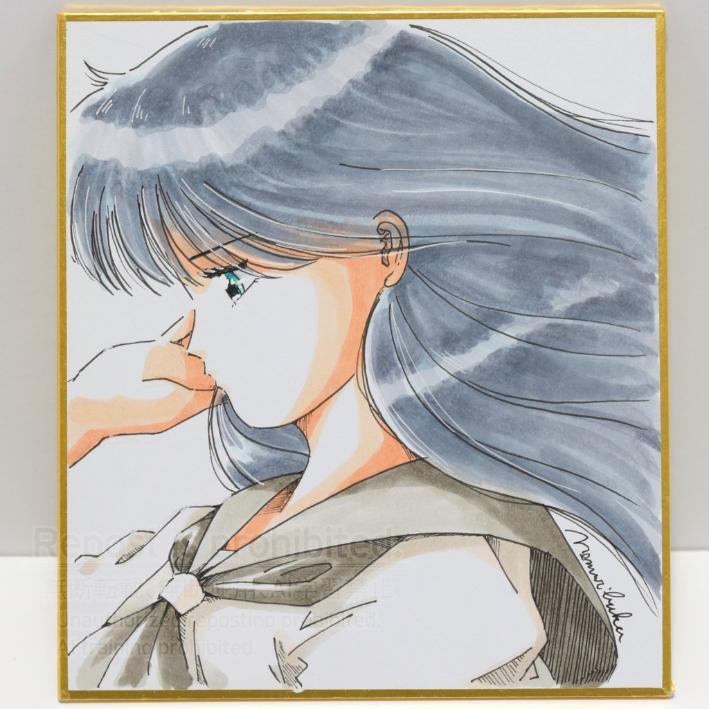 小色紙イラスト('80年代美少女二次創作)5種類