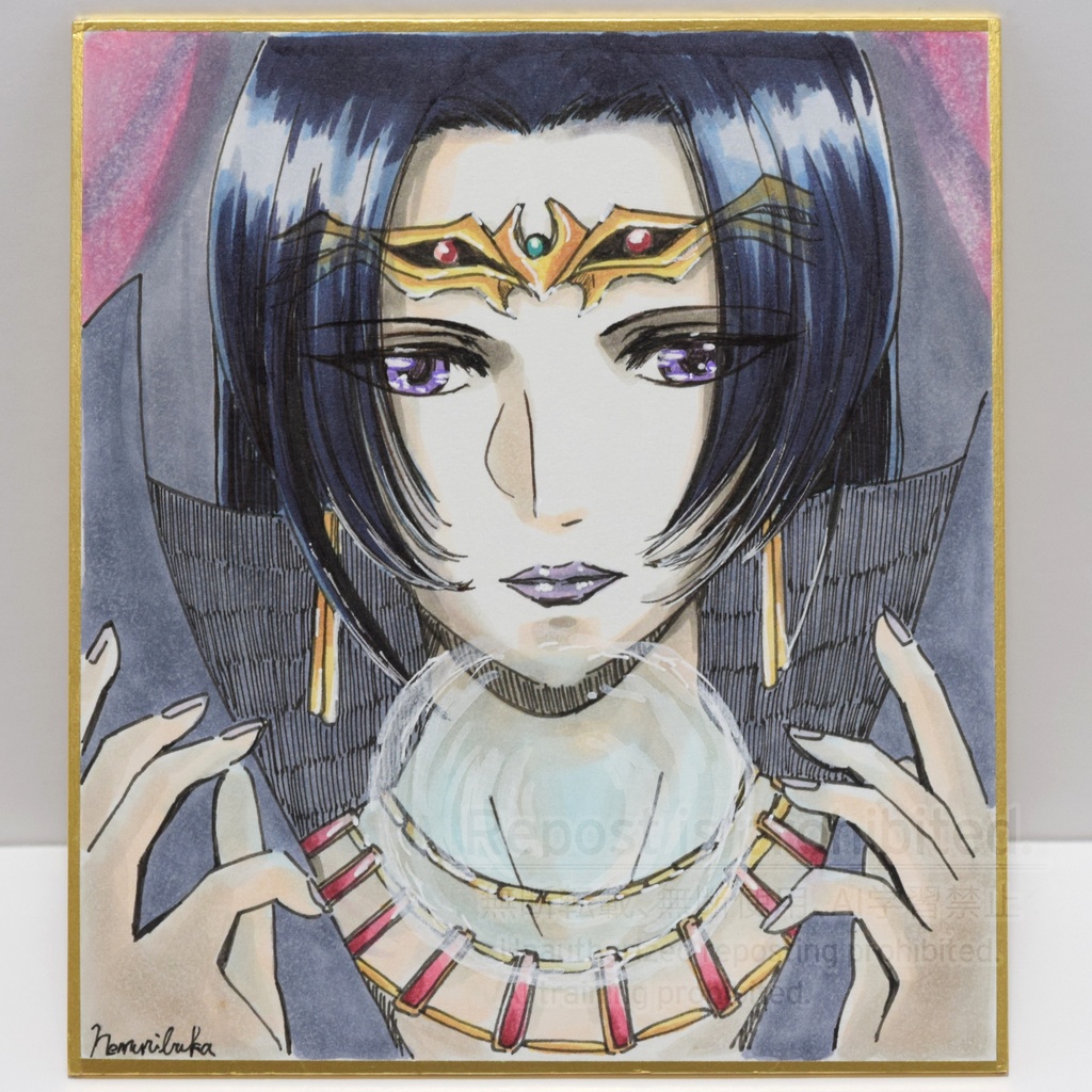 小色紙イラスト('90年代美少女二次創作)4種類