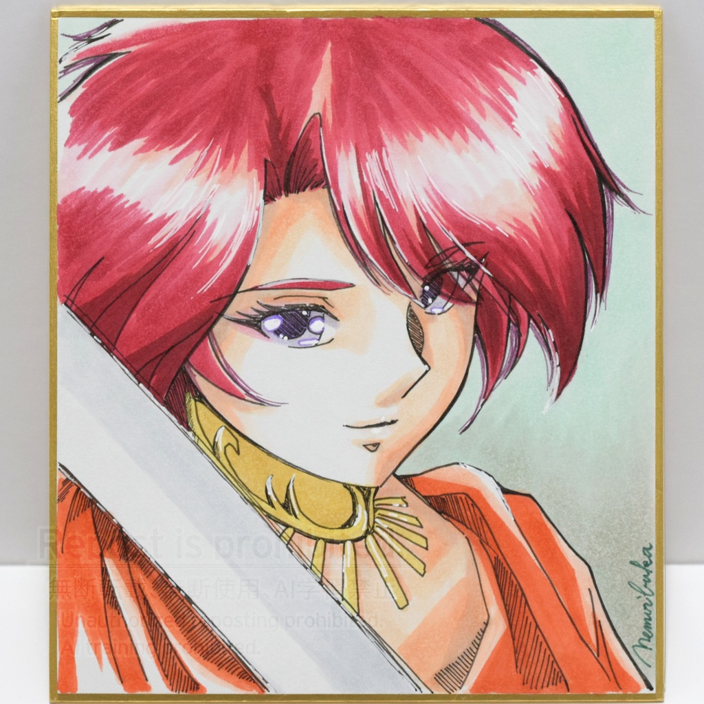 小色紙イラスト('90年代美少女二次創作)4種類