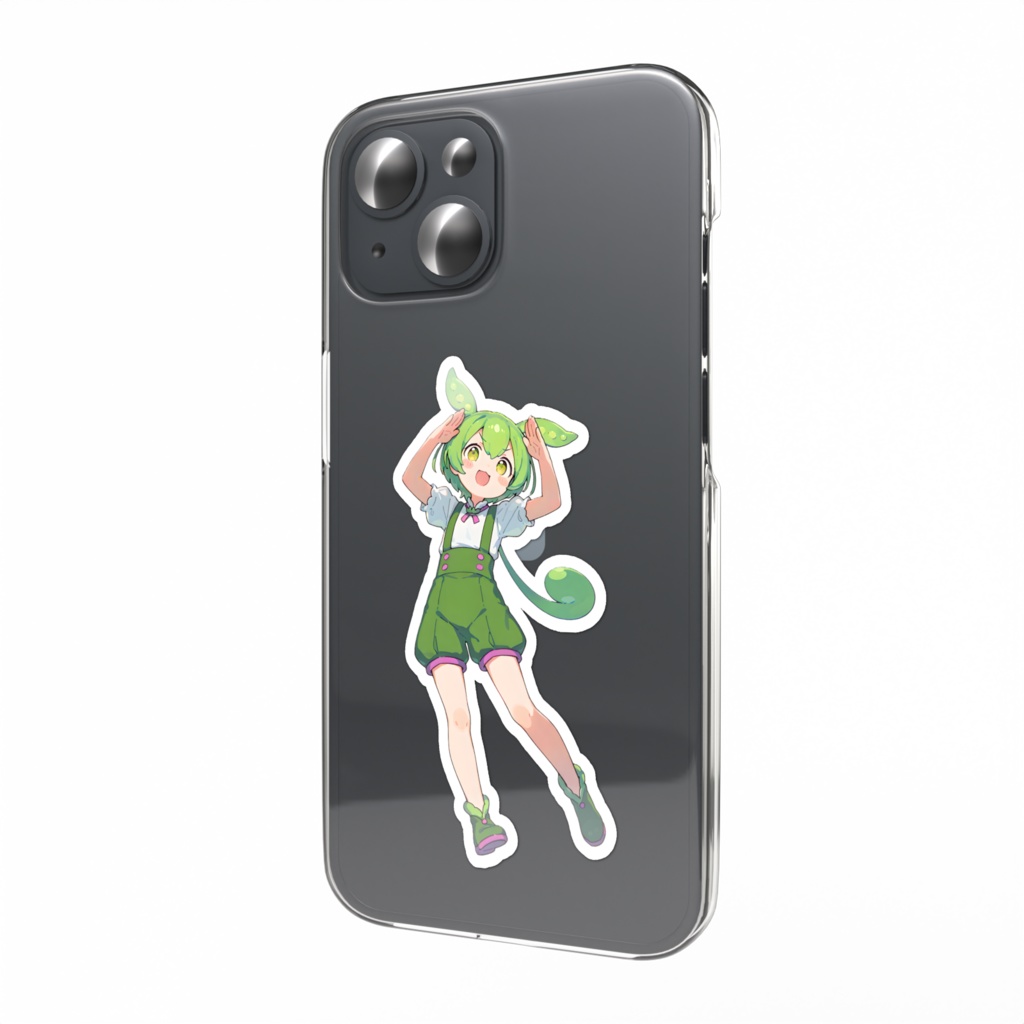 ずんだもんスマホステッカー(山のポーズ)