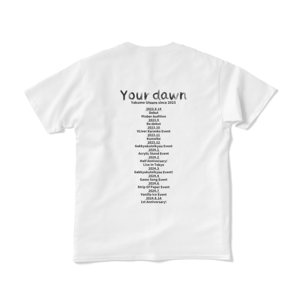 BIOGRAPHYTシャツ(WH)