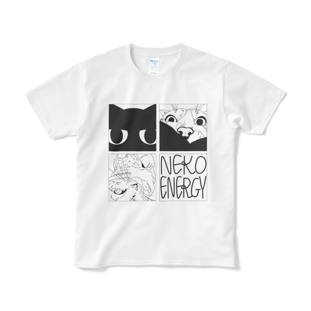 ネコエネルギーTシャツ(WH)
