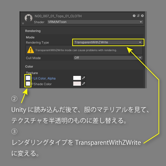 【VRoid】ボタンずれ彼シャツ【おまけでVRChat】